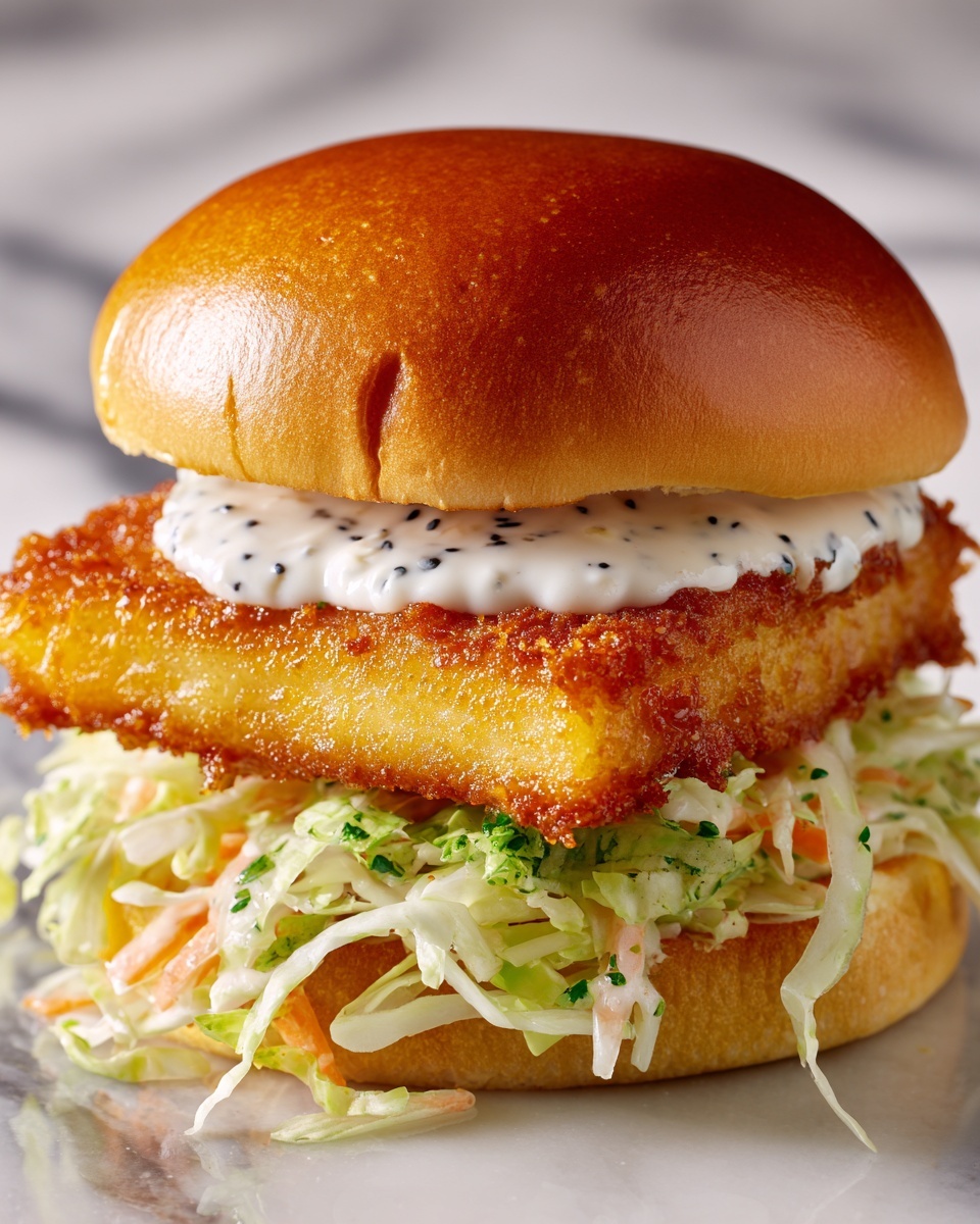 Crispy Fried Cod Sandwich Recipe - Recipe Image