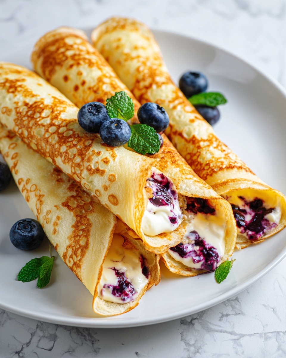 Blueberry Cream Cheese Egg Rolls: A Sweet and Crispy Dessert Twist Recipe - Recipe Image