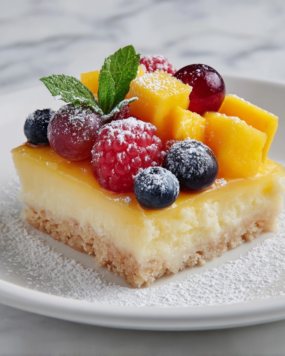 Fruit Custard Bars Recipe - Recipe Image
