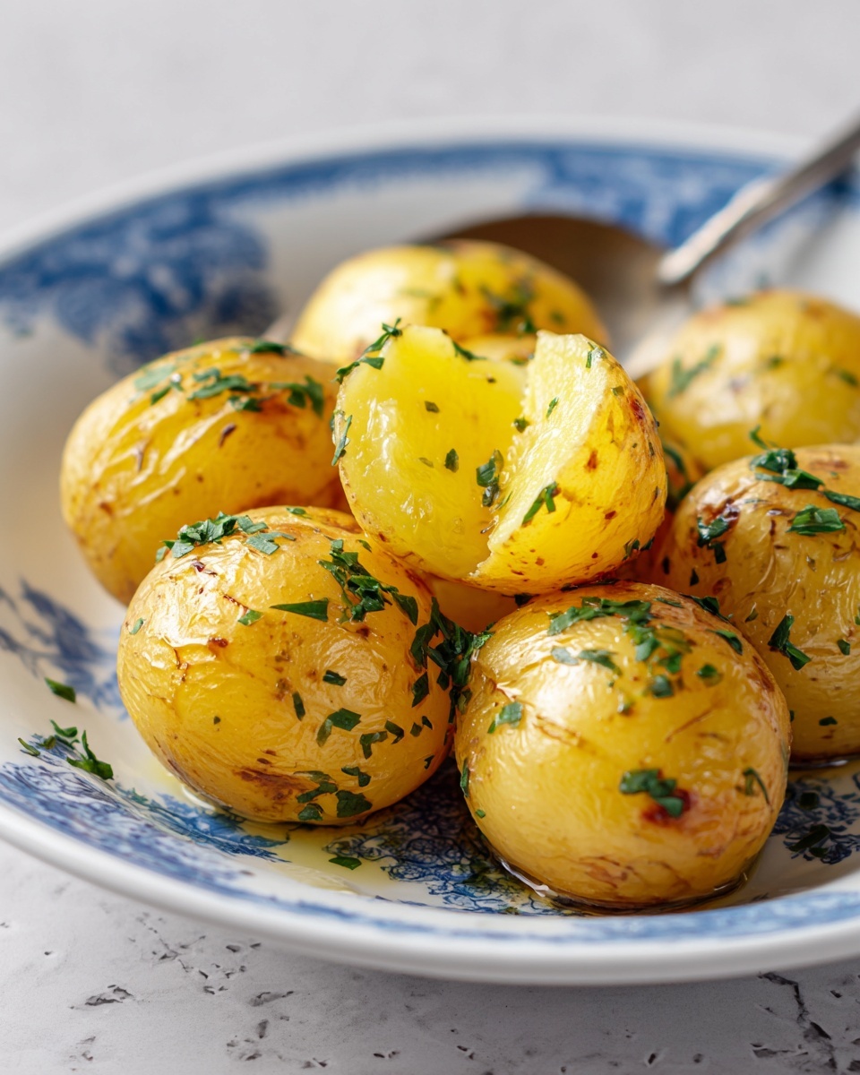 Herb and Garlic Baked Potatoes Recipe - Recipe Image