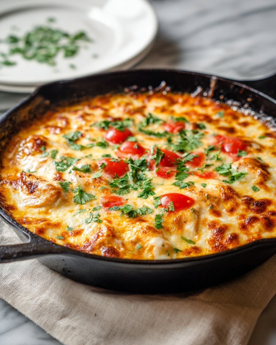 Skillet Chicken Con Queso Recipe - Recipe Image