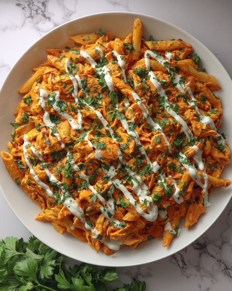 Buffalo Chicken Pasta Recipe - Recipe Image