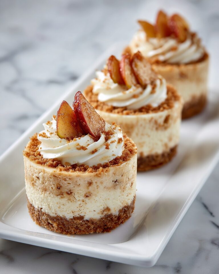 Apple Crisp Mini Cheesecakes Recipe