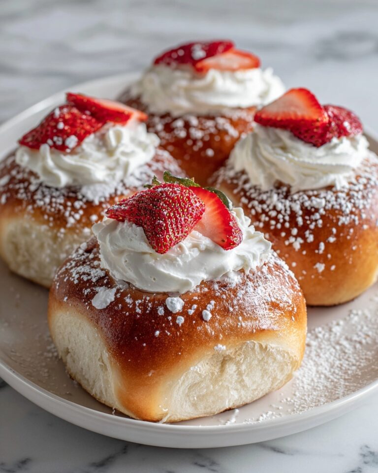 Strawberry and Cream Cinnamon Rolls with Strawberry Filling Recipe