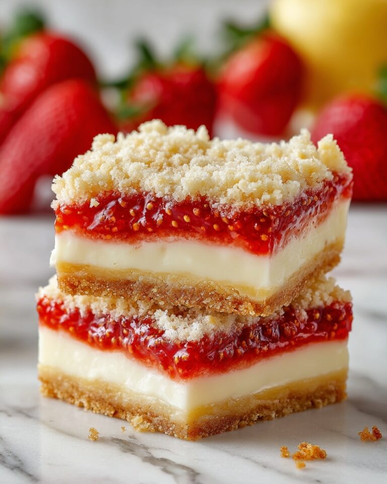 Strawberry Lemon Cheesecake Bars Recipe