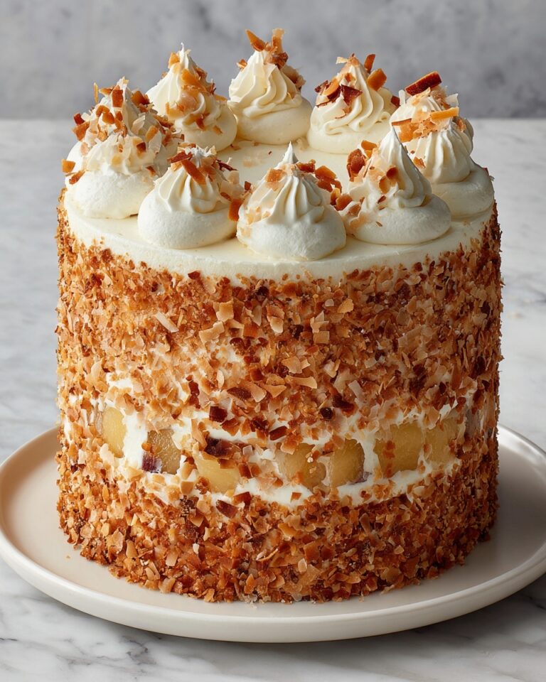 Hawaiian Wedding Cake with Whipped Cream Cheese Frosting Recipe