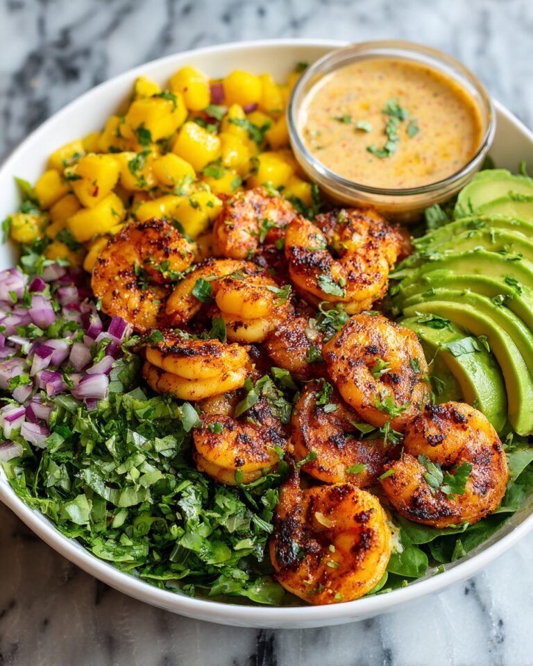 Shrimp and Avocado Bowls with Mango Salsa & Lime-Chili Sauce Recipe