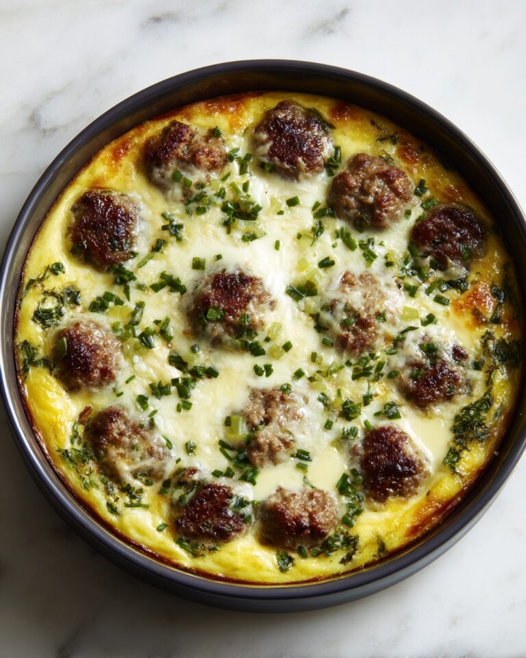 Cheesy Potato Meatball Casserole Recipe