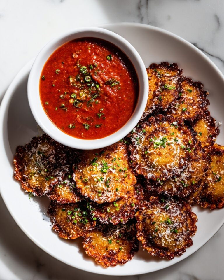 Air Fryer Ravioli with Parmesan and Italian Seasoning Recipe