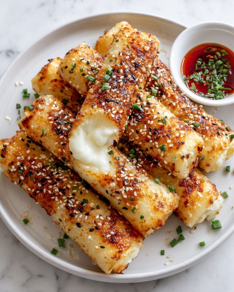 Oven Fried Feta Rolls with Chili Honey Recipe
