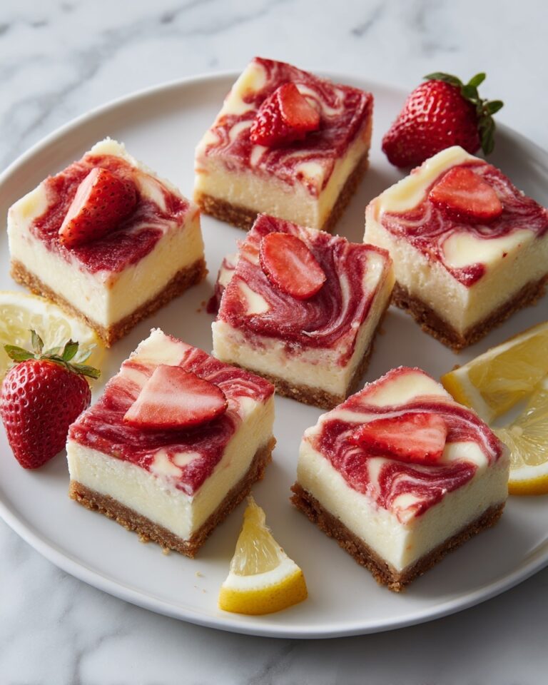Strawberry Lemon Cheesecake Bars Recipe