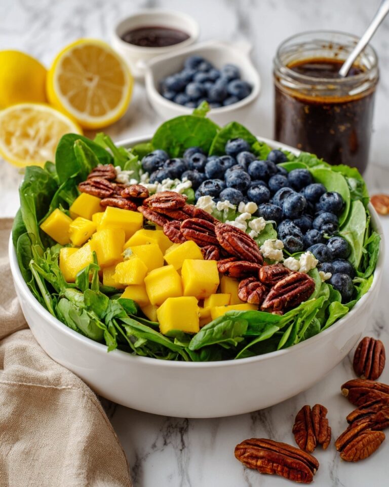 Mango Blueberry and Spinach Salad Recipe