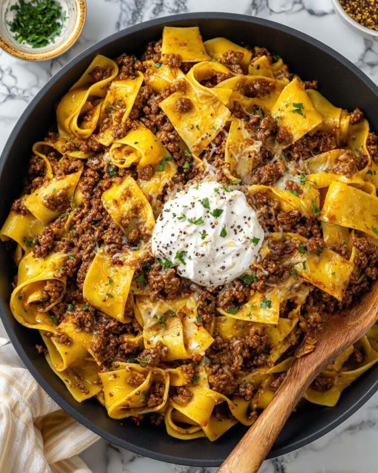 Beef Lombardi Casserole – A Cozy Cheesy Bake Recipe