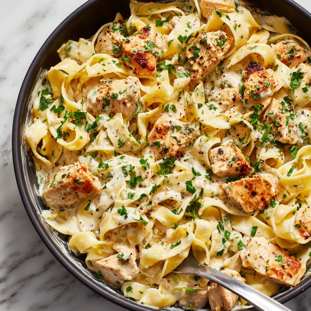 One Pot Cajun Chicken Alfredo Recipe - Recipe Image