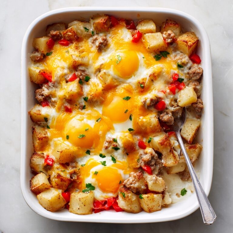 Cheesy Creamy Ranch Potato and Sausage Bake Recipe