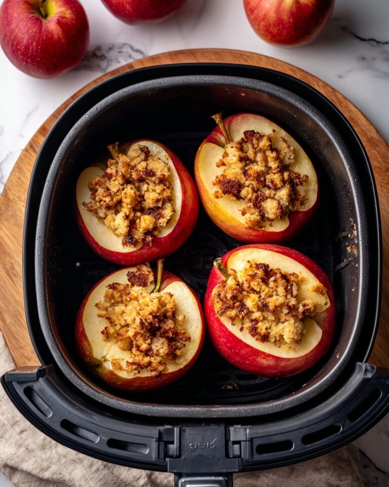 Air Fryer Baked Apples with Walnut and Cranberry Filling Recipe