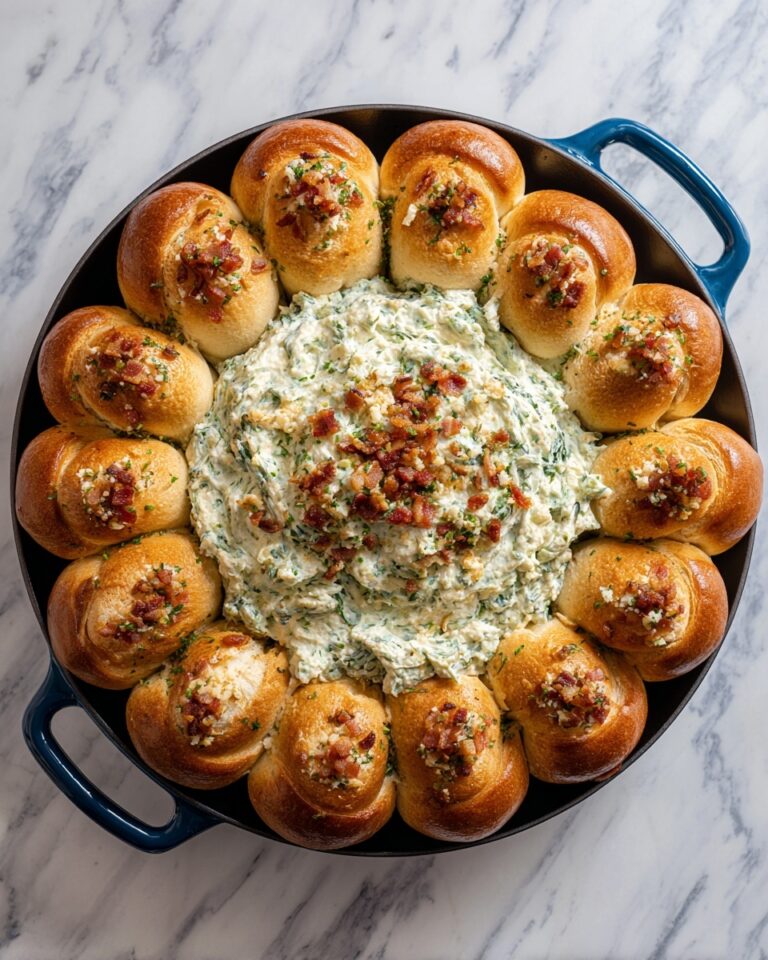 Spinach Artichoke Dip Pull-Apart Bread Recipe
