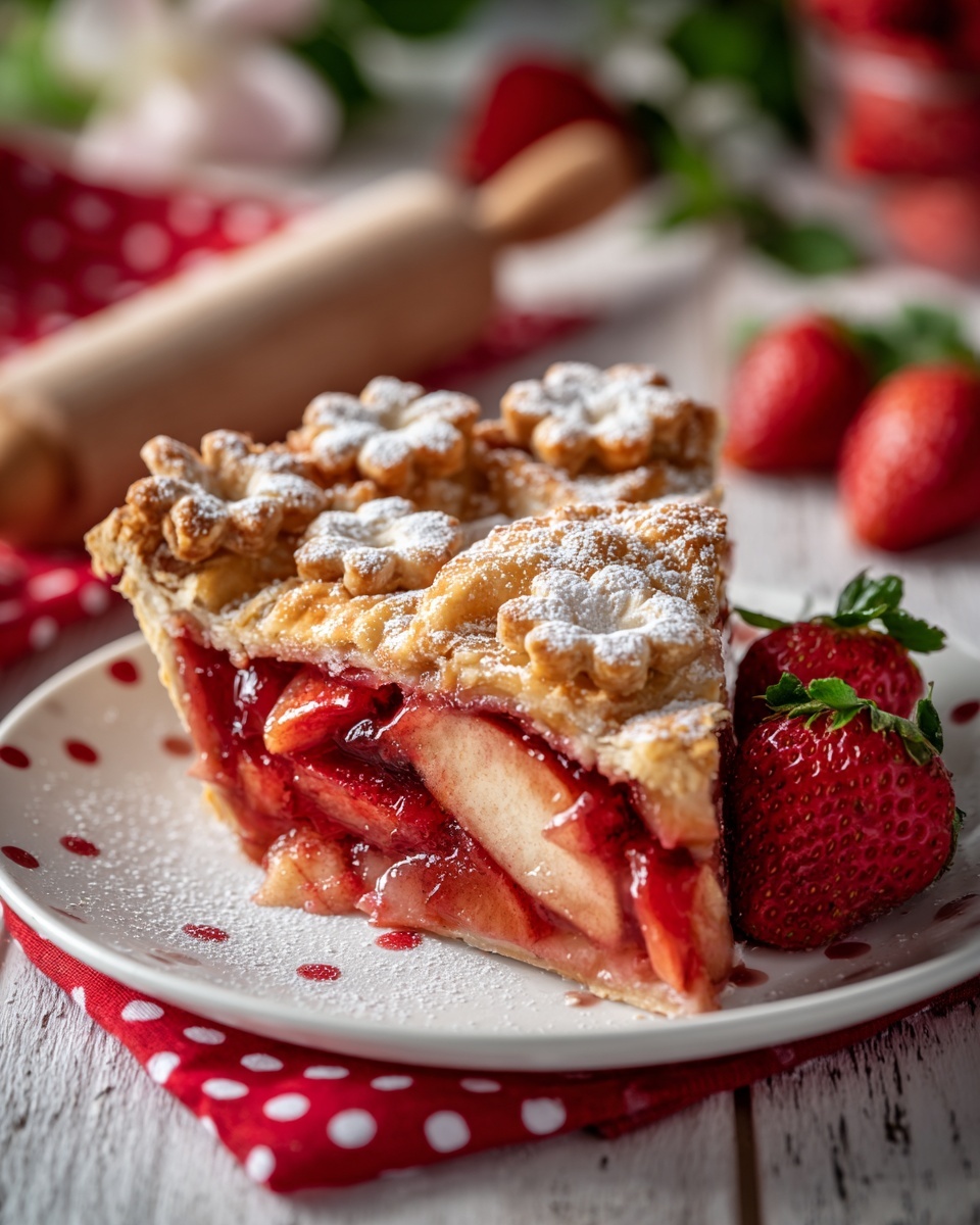 Strawberry Rhubarb Pie Recipe - Recipe Image