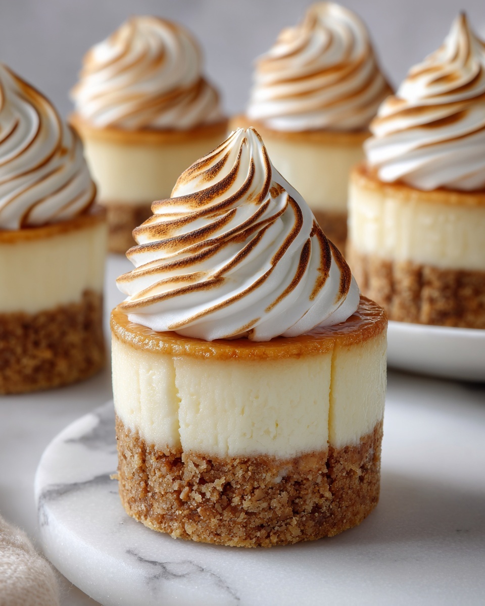 Mini Lemon Meringue Cheesecakes Recipe - Recipe Image