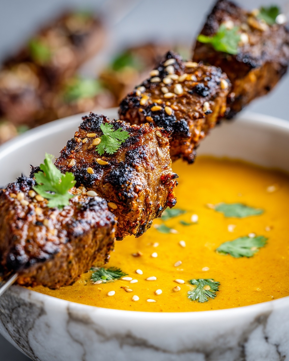 Thai Chicken Satay with Peanut Sauce Recipe - Recipe Image