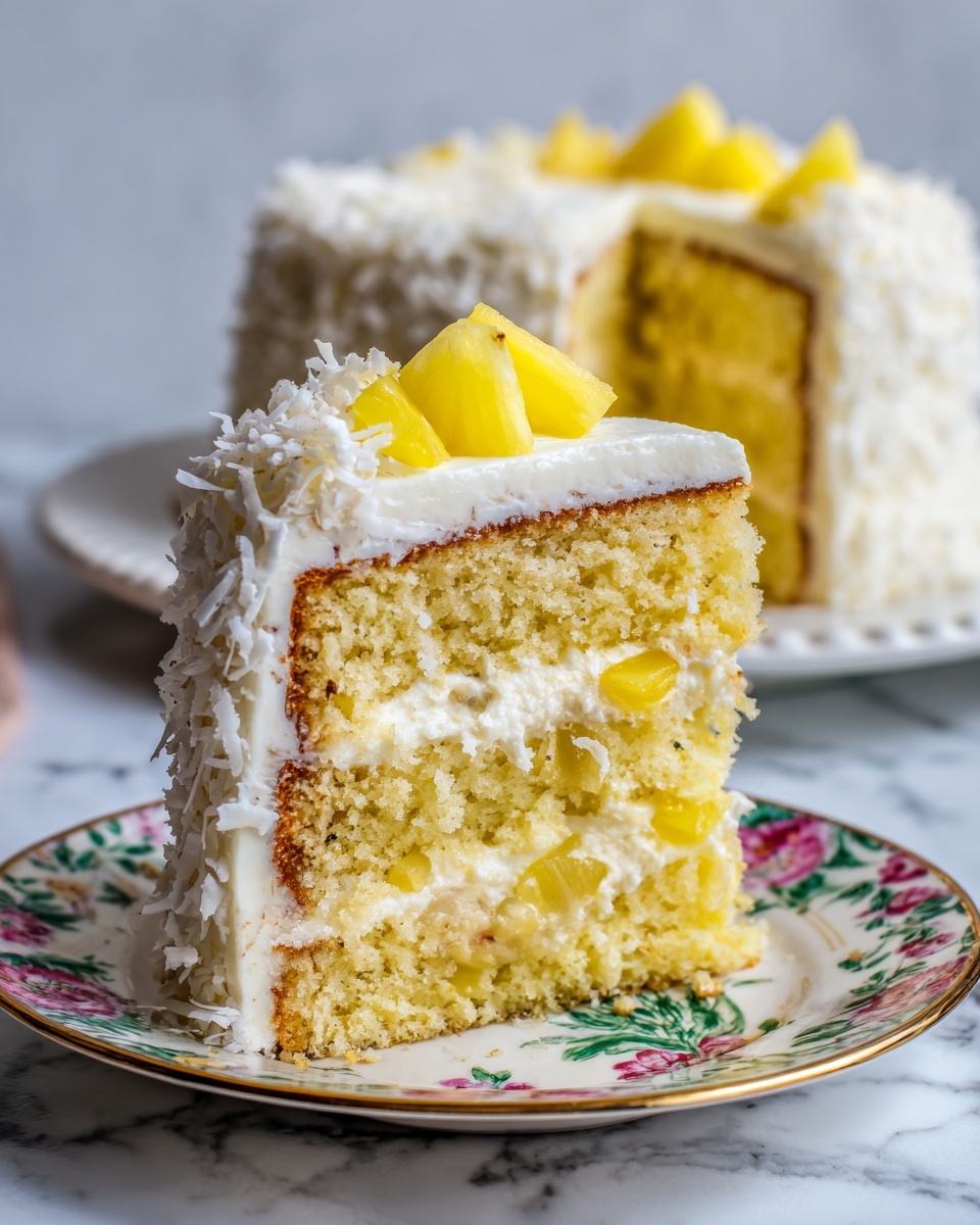 Pineapple and Coconut Dream Cake Recipe - Recipe Image