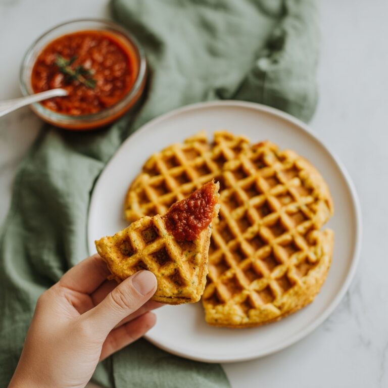 Stuffed Pepperoni Pizza Waffles Recipe