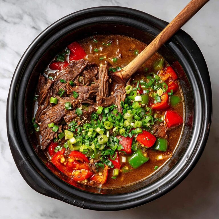 Slow Cooker Pepper Steak Recipe