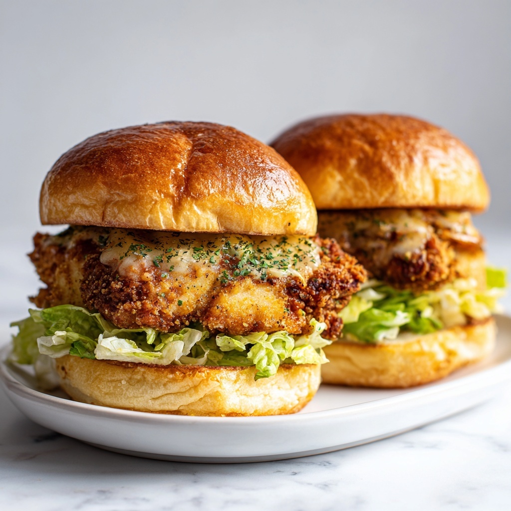 Crispy Chicken Caesar Salad on a Croissant Recipe - Recipe Image