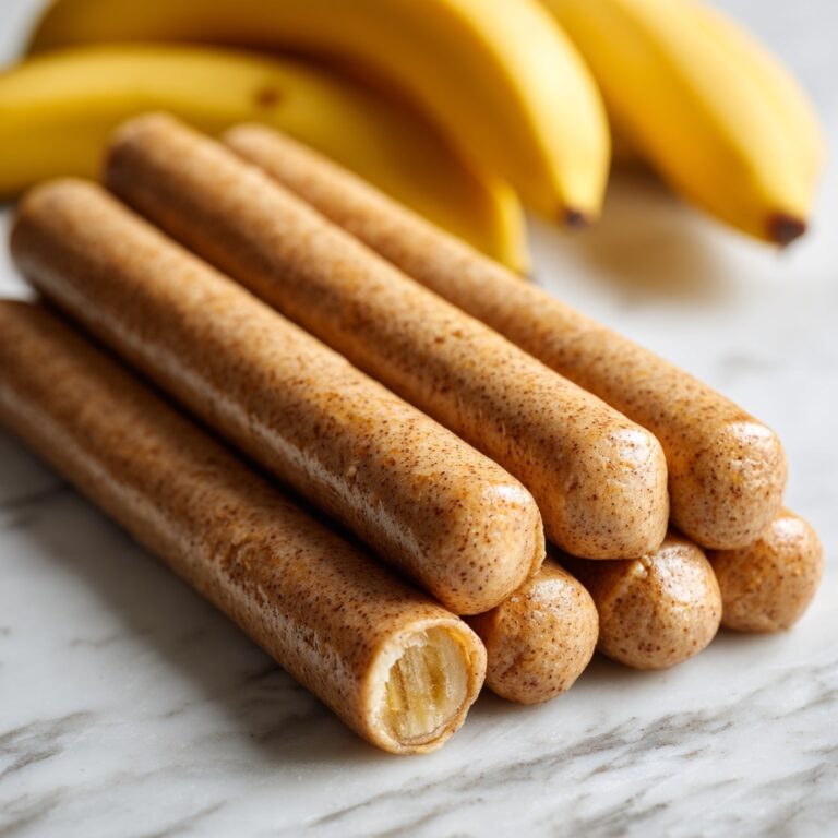 Homemade Banana and Peanut Butter Chew Sticks for Dogs Recipe