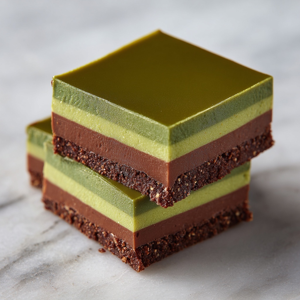 Matcha Brownie Mochi (Brochi) Recipe - Recipe Image