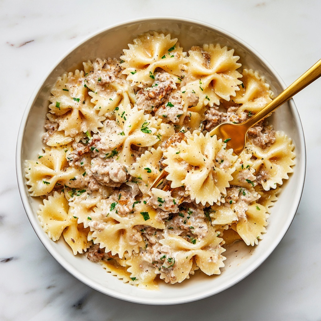 Bowtie Pasta with Ground Beef Recipe - Recipe Image