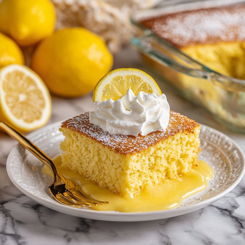 Luscious Lemon Pudding Cake Recipe - Recipe Image