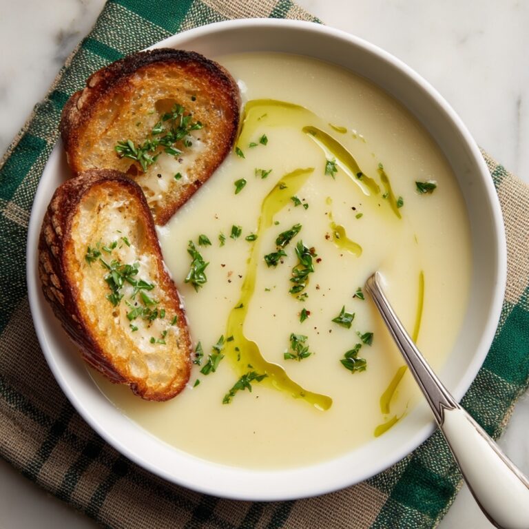 Celeriac Leek Soup with Thyme Gruyère Toasts (Comfort in a Bowl) Recipe