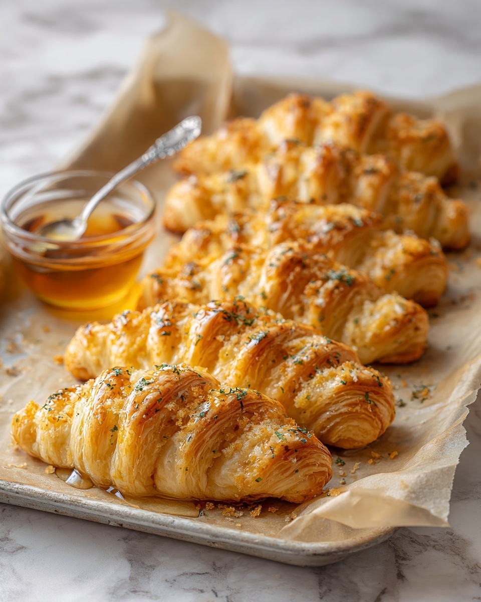 Oven-Fried Feta Rolls with Chili Honey Recipe - Recipe Image