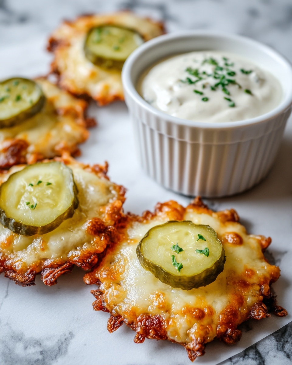 Cheesy Pickle Chips Recipe - Recipe Image