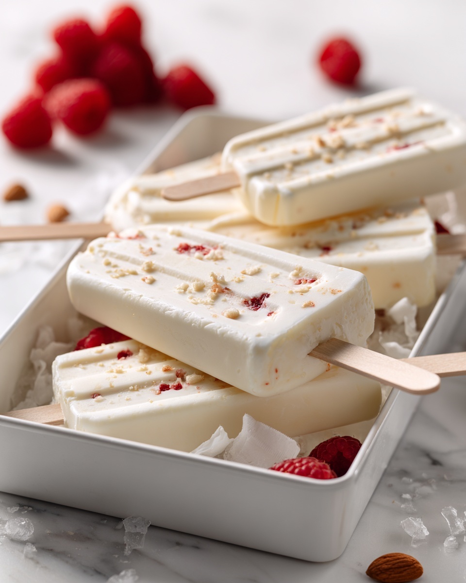 Creamy Coconut Ice Cream Bars Recipe - Recipe Image
