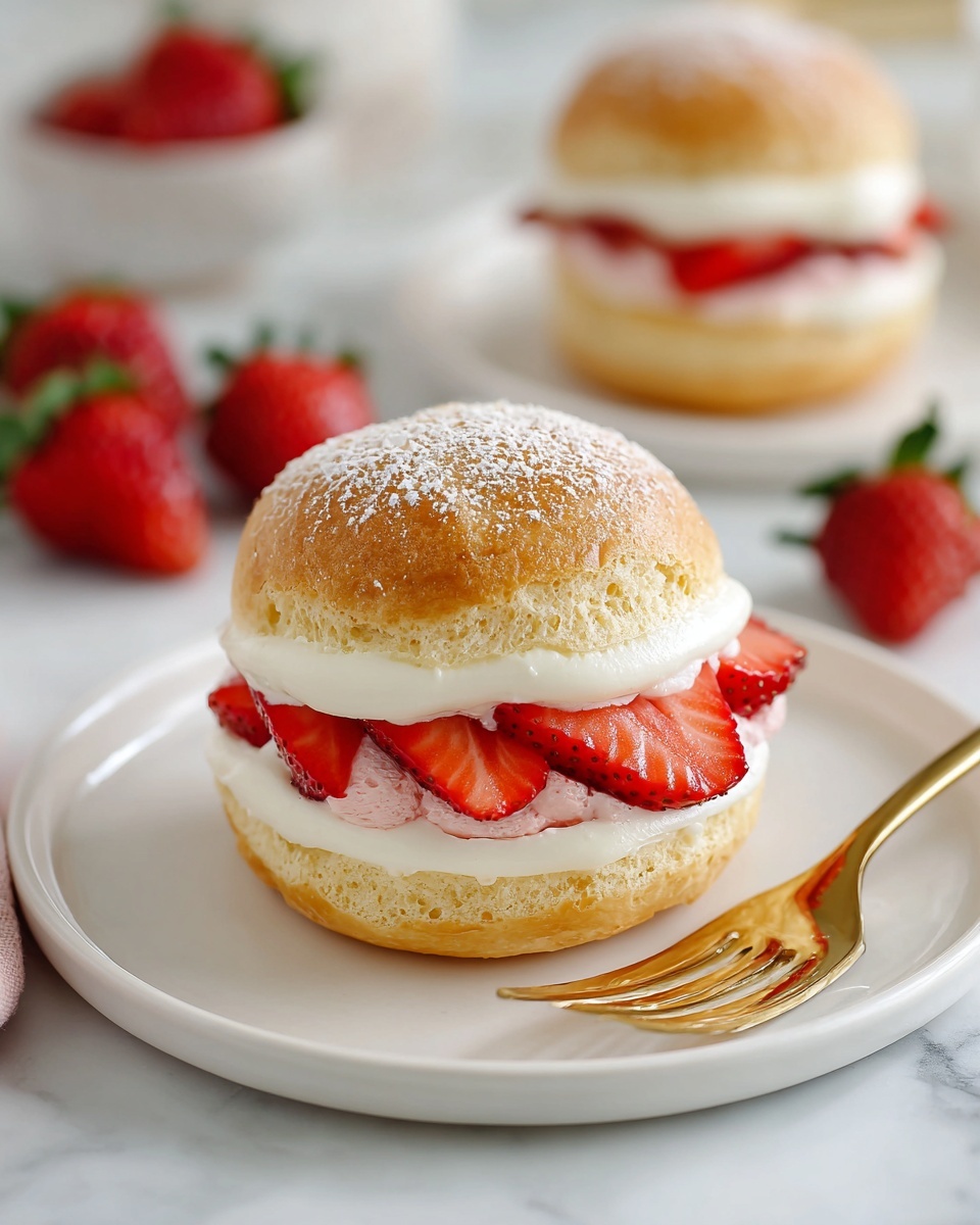 Strawberry Rolls with Cream Cheese Icing Recipe - Recipe Image