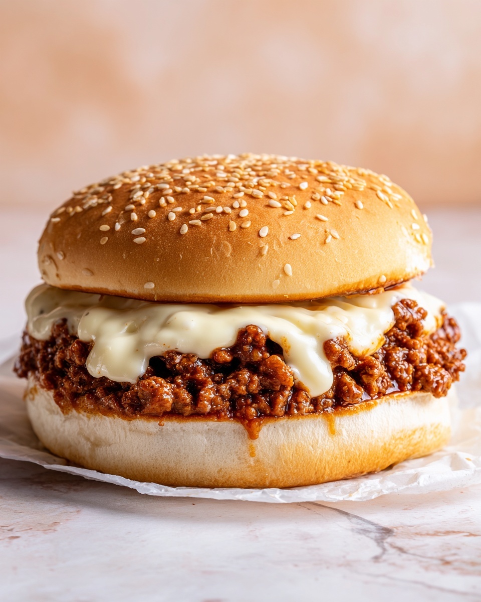 Cheesy Sloppy Joes Recipe - Recipe Image