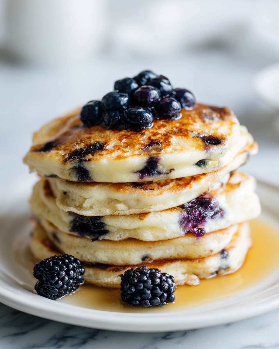 Blueberry Oatmeal Pancakes Recipe - Recipe Image
