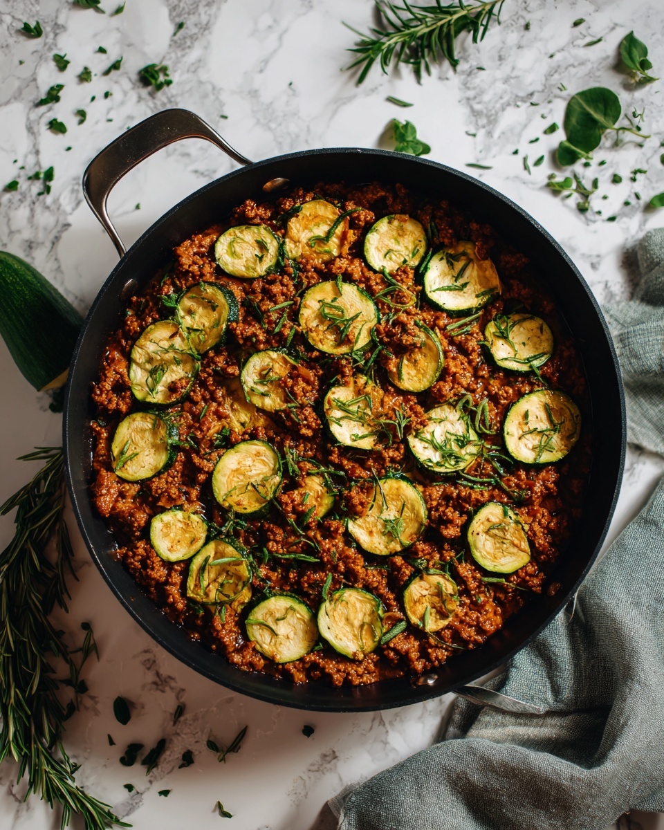 Ground Turkey and Zucchini Skillet Recipe - Recipe Image