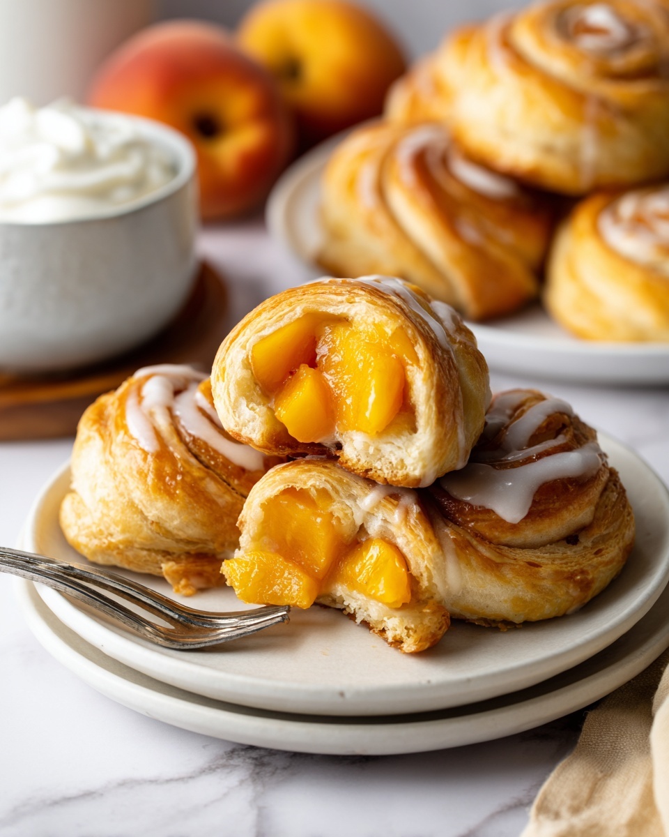 Crispy Peach Cobbler Egg Rolls – A Fun Twist Recipe - Recipe Image