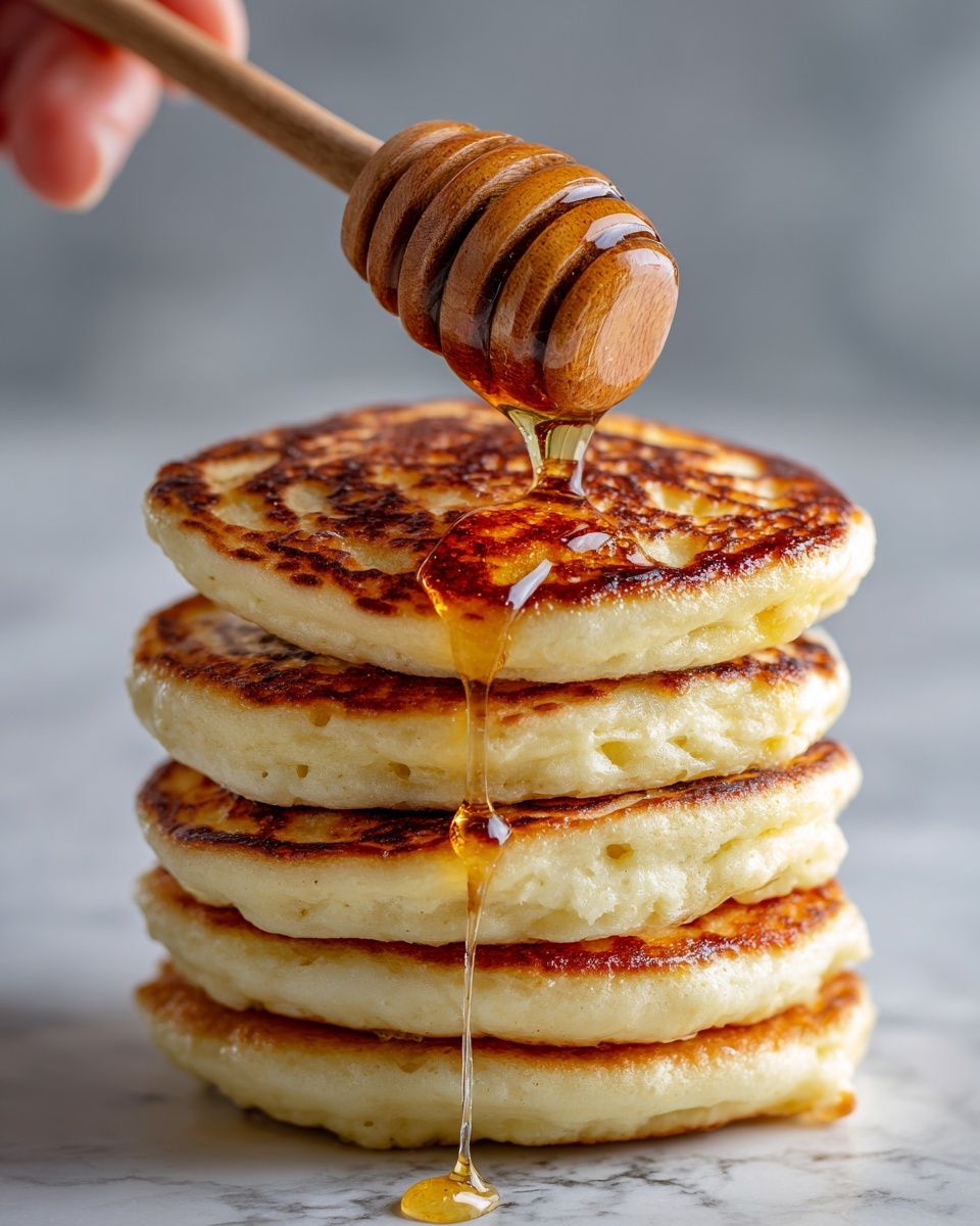 Cretan Honey Pancakes Stuffed with Cheese and Cinnamon Recipe - Recipe Image