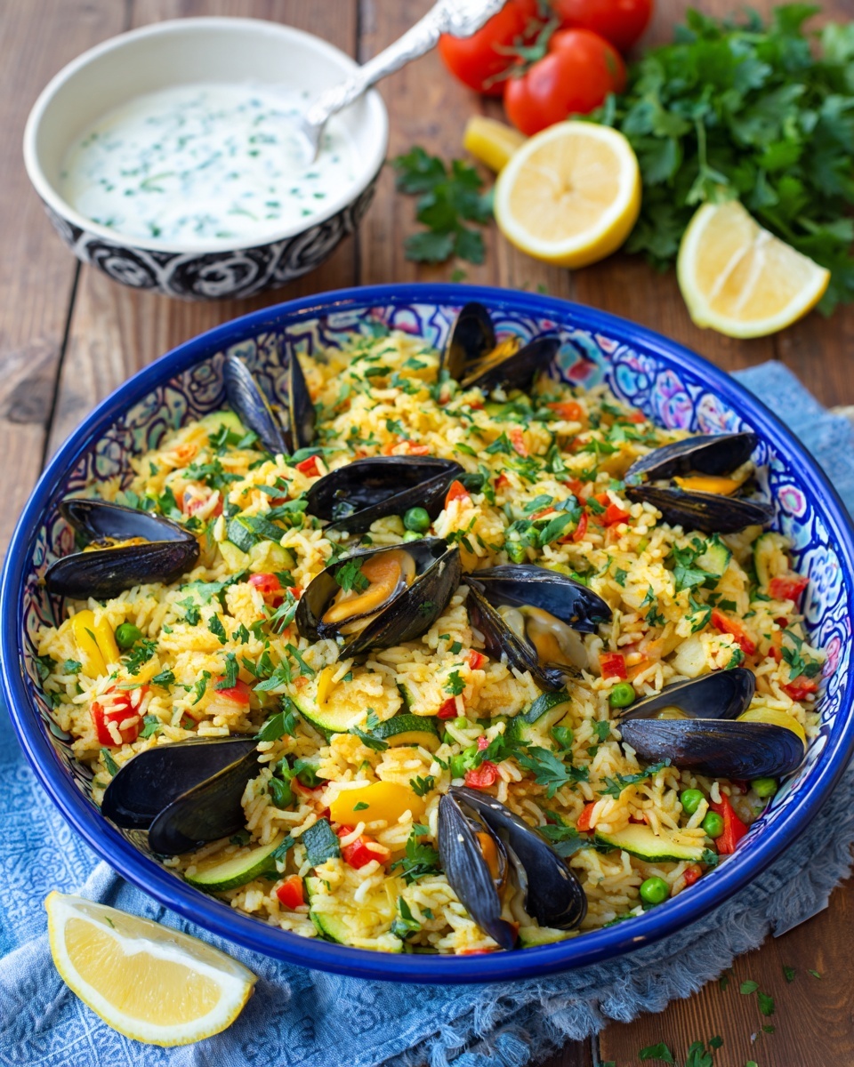 Vegetable Paella with Saffron Rice Recipe - Recipe Image