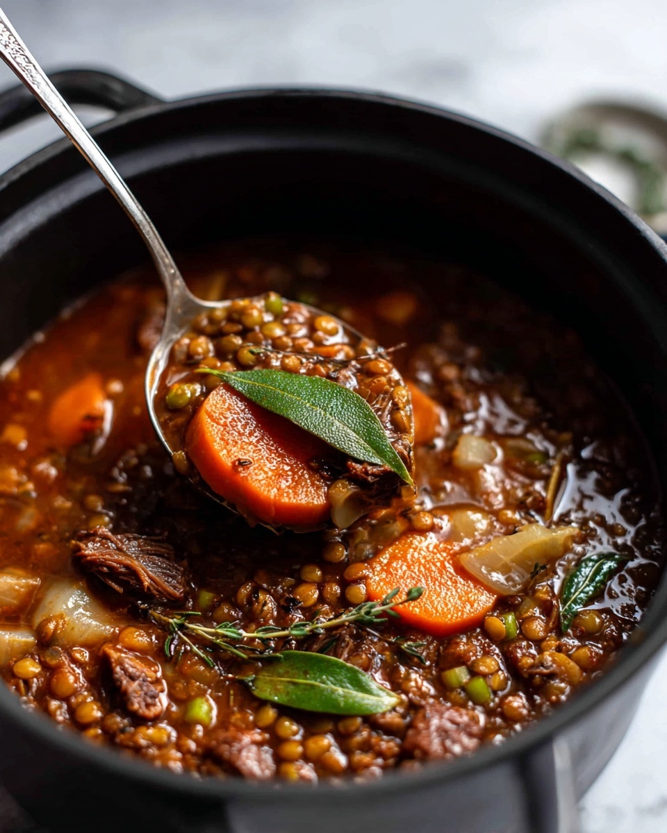 Moroccan-Spiced Beef and Lentil Stew Recipe - Recipe Image
