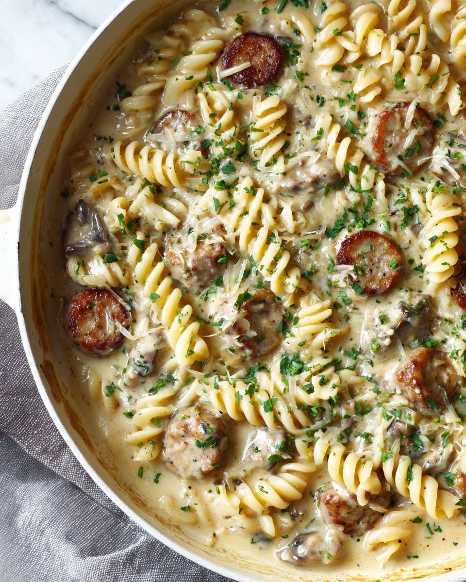 Creamy Smoked Sausage Pasta Recipe - Recipe Image