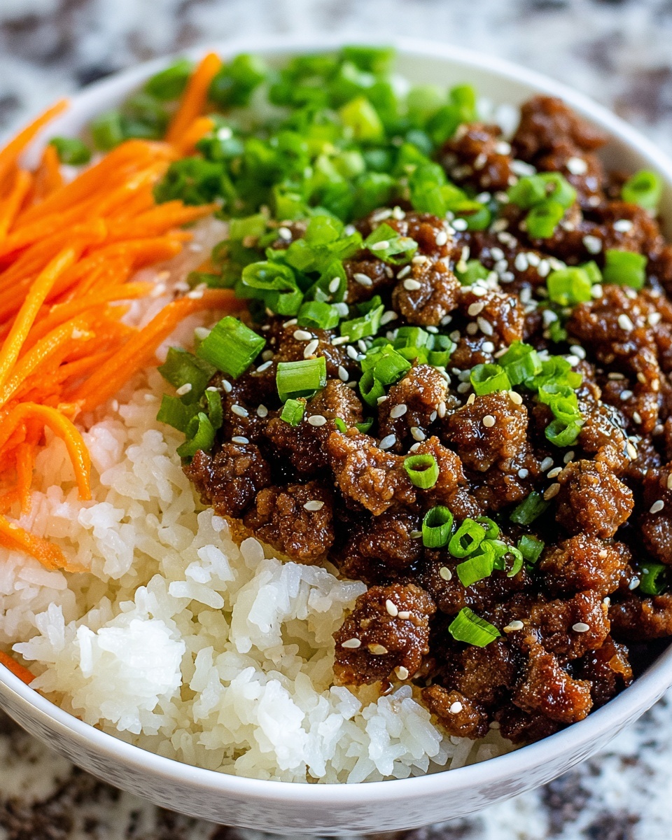 Healthy Ground Turkey Teriyaki Rice Bowl Recipe - Recipe Image