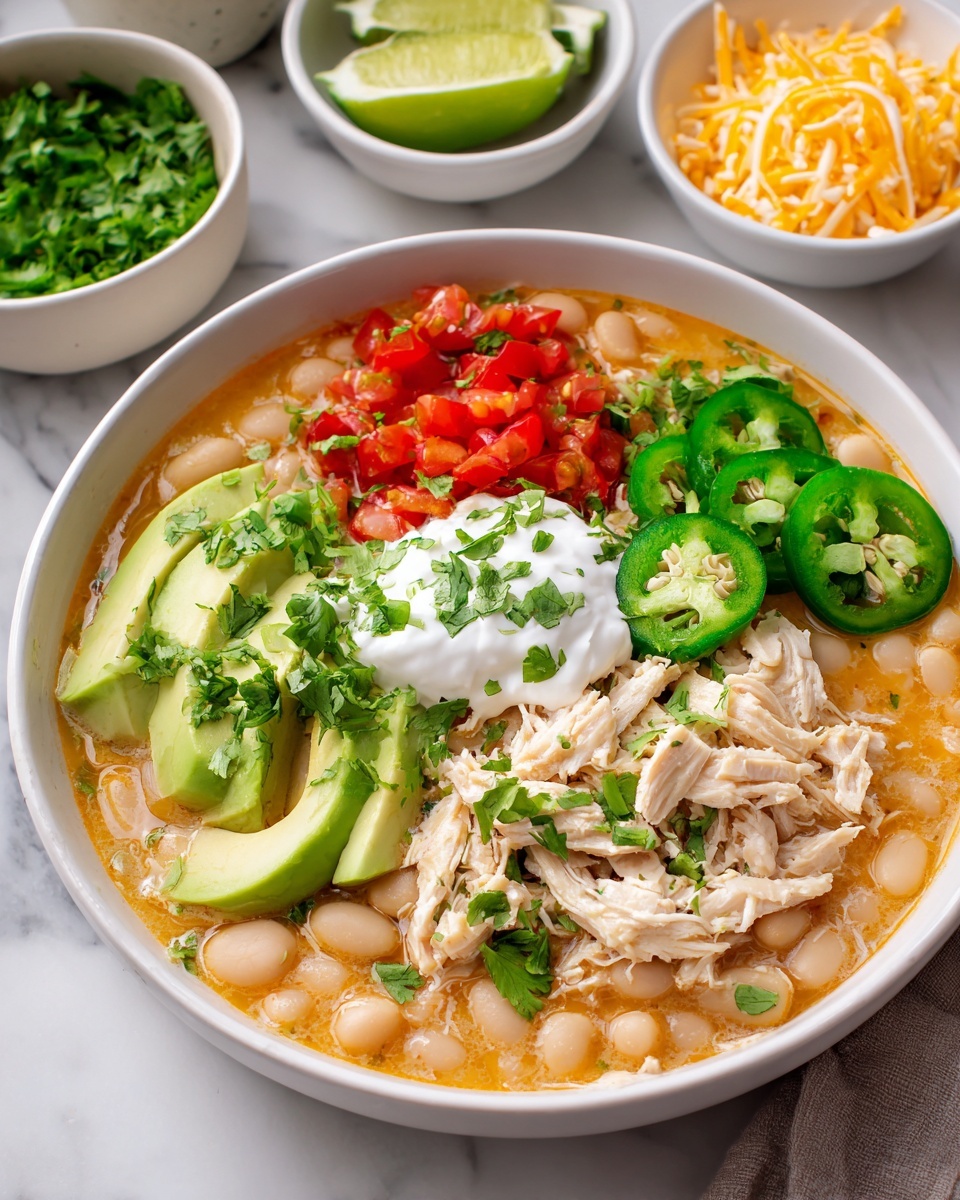 Creamy Cajun White Chicken Chili Recipe - Recipe Image