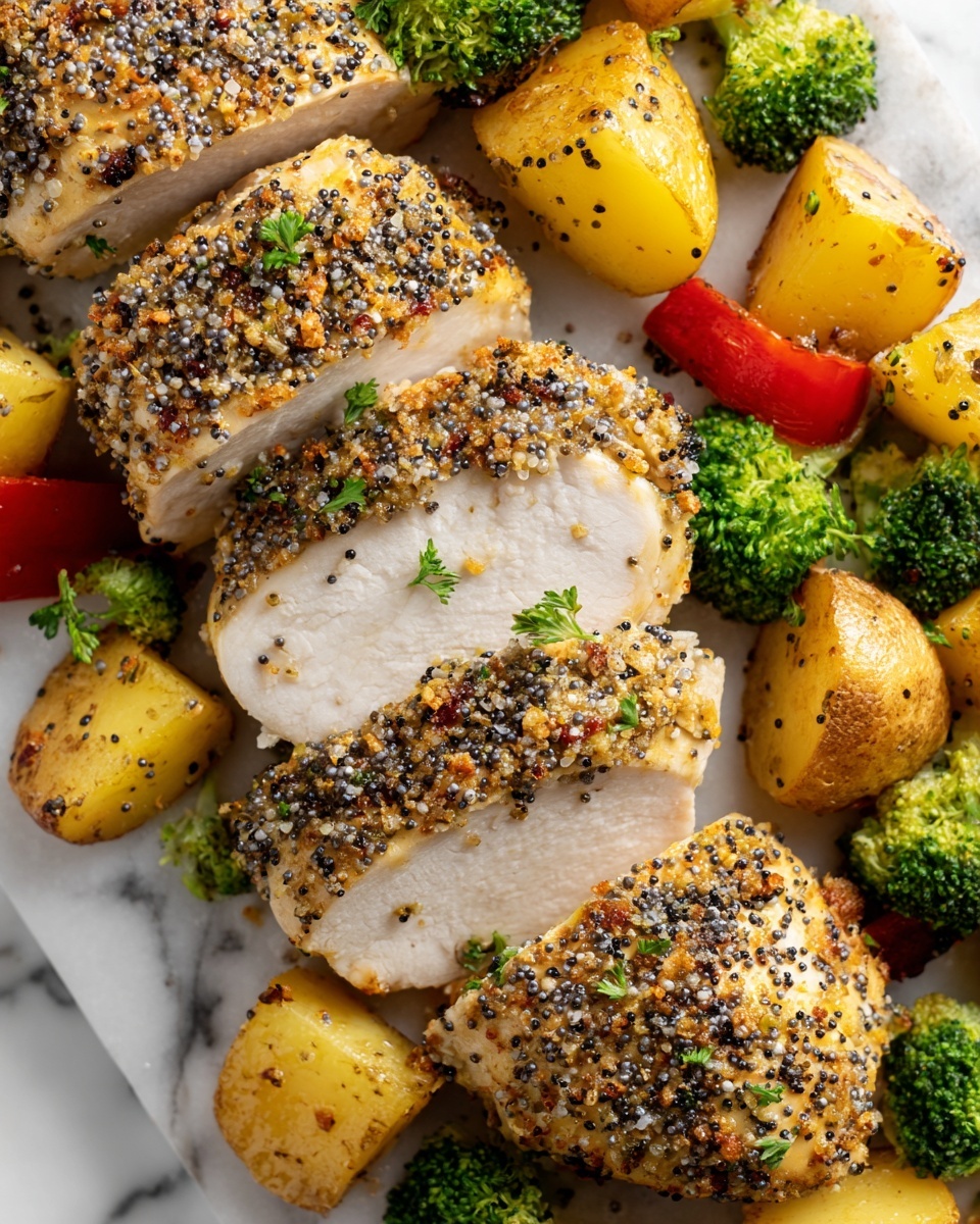 Bagel Chicken with Roasted Veggies Recipe - Recipe Image