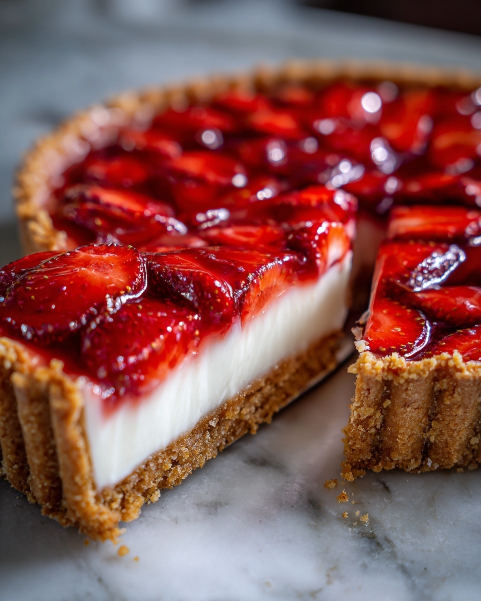 Strawberry Crunch Cheesecake Recipe - Recipe Image