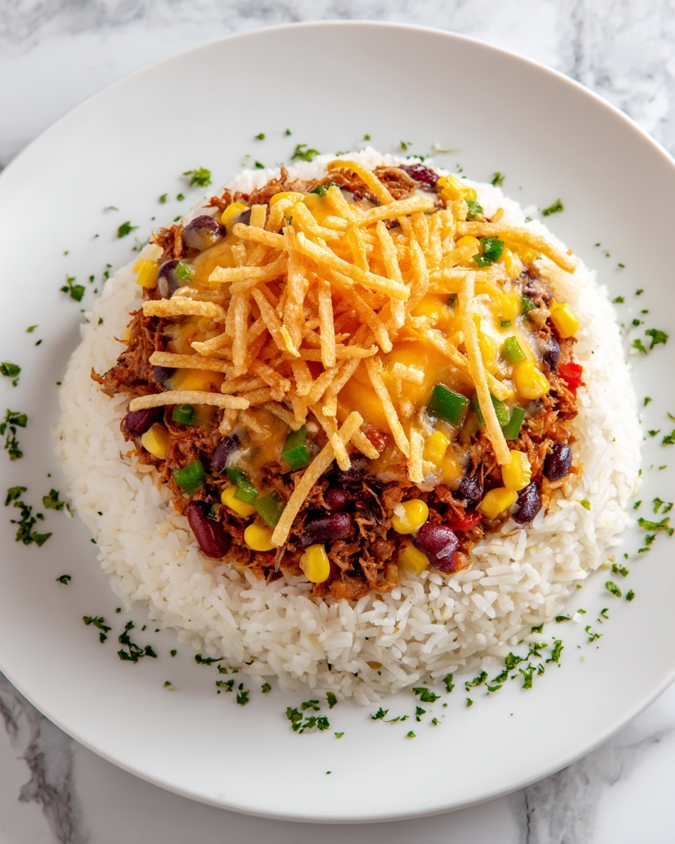 Shredded BBQ Chicken Casserole Recipe - Recipe Image